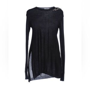 Roberta Scarpa Chic Black Long Sleeve Women's Sweater